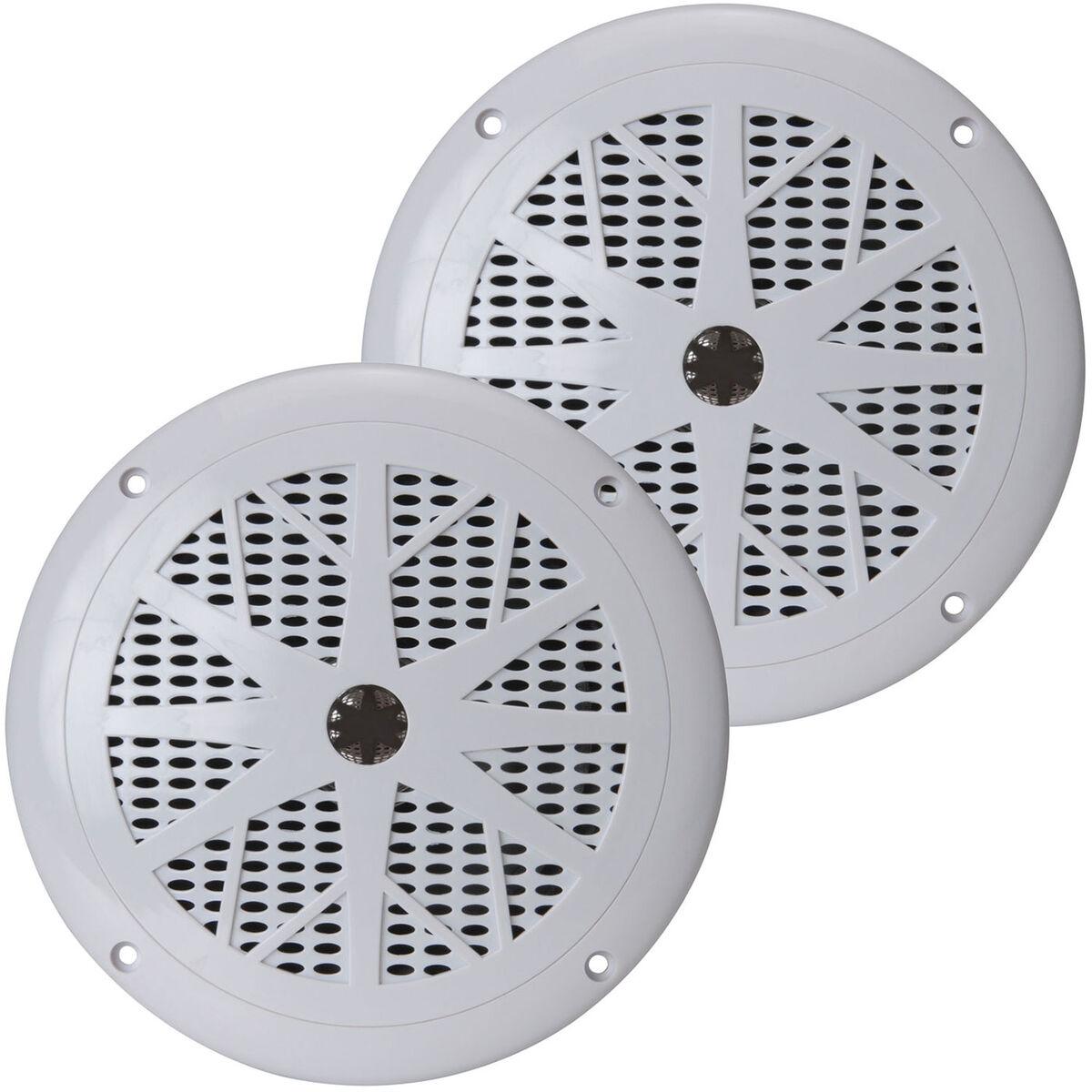 Pyle 120 Watts 6.5'' Dual Cone White Marine Speakers - White